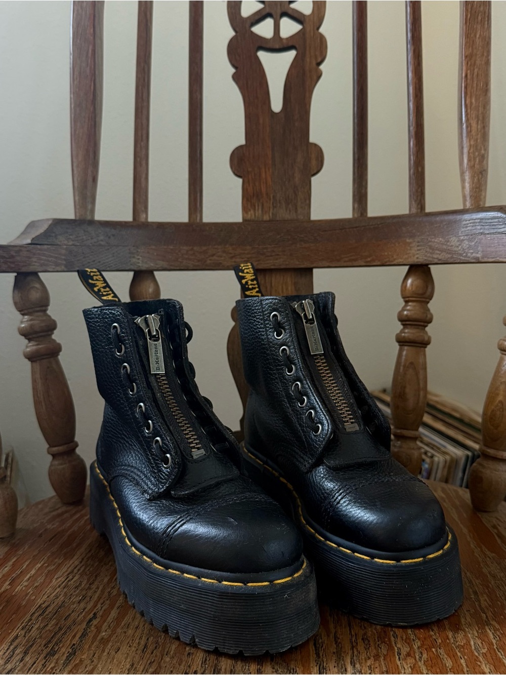 Dr. Martins Sinclair Platformed Zip Boots